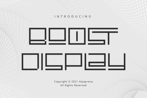 Boost Display: A Futuristic Font for Modern Web Design