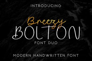 Breezy Bolton: A Font Duo for Modern Branding