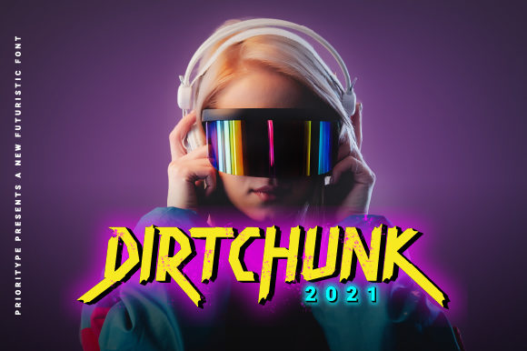 Dirtchunk: A Futuristic Display Font for Bold Editorial Design