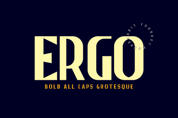Ergo: A Bold Vintage Sans Serif for Modern Branding