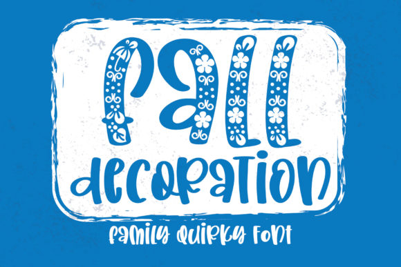 Fall Decoration: A Premium Display Font for Branding