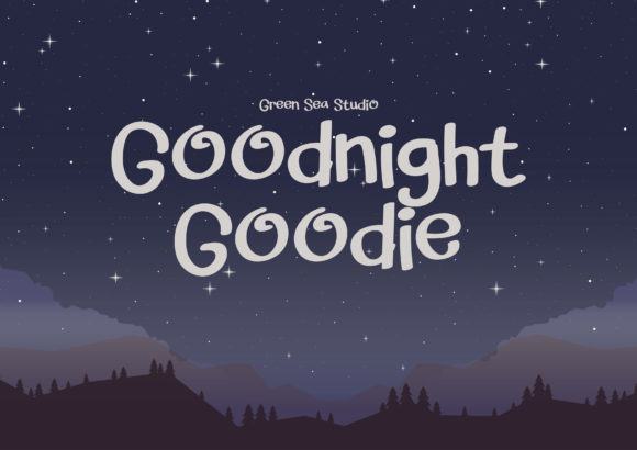 Goodnight Goodie: A Playful Display Font for Brands