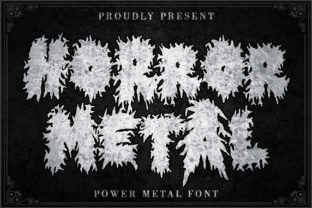 Horror Metal: A Bold Blackletter Font for Crafters