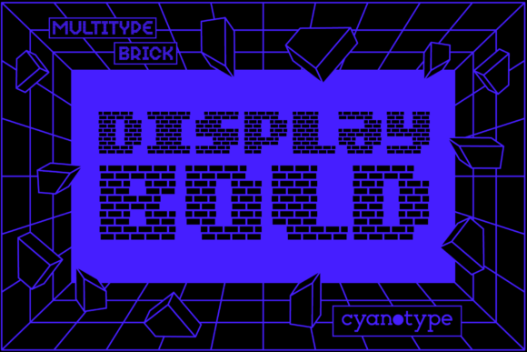 MultiType Brick Display Bold: A Pixelated Branding Review