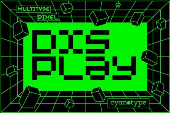 MultiType Pixel Display: A Bold Font for Modern Brands