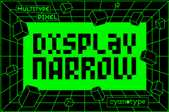MultiType Pixel Display Narrow: A Bold Font for Brands