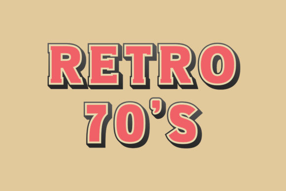 Retro 70s: A Bold Color Font for Makers