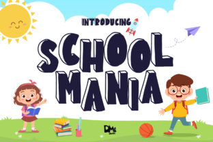 School Mania: A Playful Display Font for Your Brand