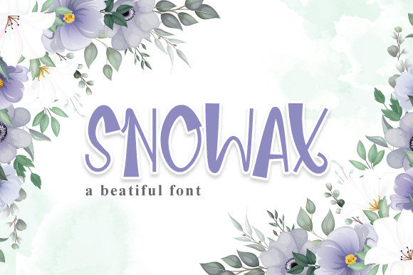 Snowax: A Whimsical Display Font for Crafters
