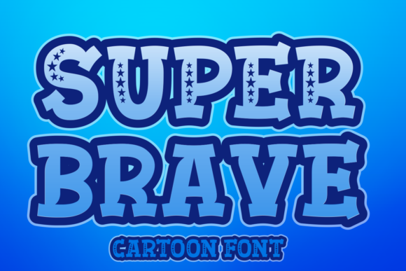 Super Brave: A Bold Cartoon Font for Crafters