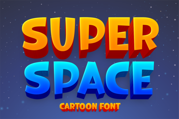 Super Space: A Playful Display Font for Campaigns