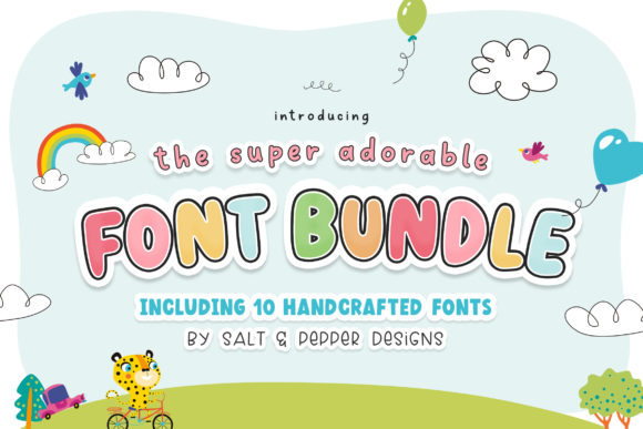 The Adorable Bundle: A Playful Display Font for Editors