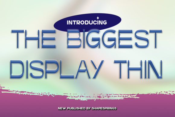 The Biggest Thin Display: A Bold Font for Modern Web Design