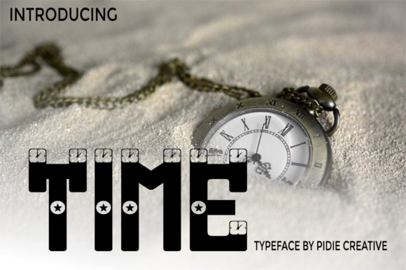 Time: A Decorative Font for Urgent Campaigns