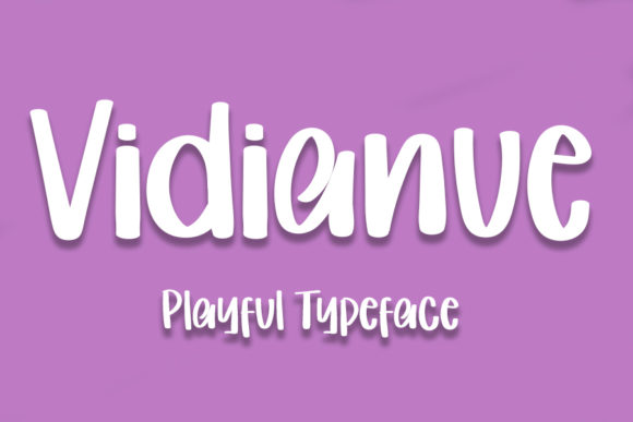Vidianue: A Playful Display Font for Brand Identity